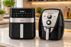 Midea ou Mondial 6L: controle por IoT ou cesto quadrado