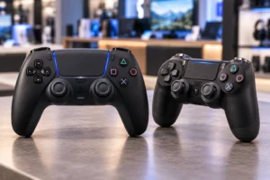 DualSense PS5 ou DualShock 4 PS4: compatibilidade e gatilhos adaptáveis