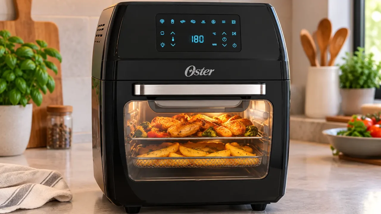 Air fryer oven: 12L para bancada, 42L para duas prateleiras
