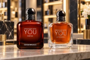 Stronger With You Intensely ou Parfum: baunilha defumada ou couro