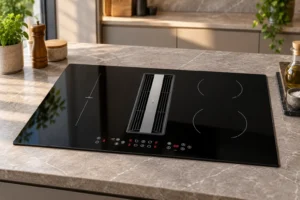 Cooktop de indução: coifa integrada ou 4 e 5 zonas de cocção