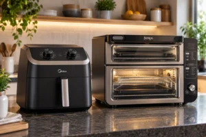 Midea 8,5L ou Ninja FlexDoor: cesto amplo ou dois compartimentos