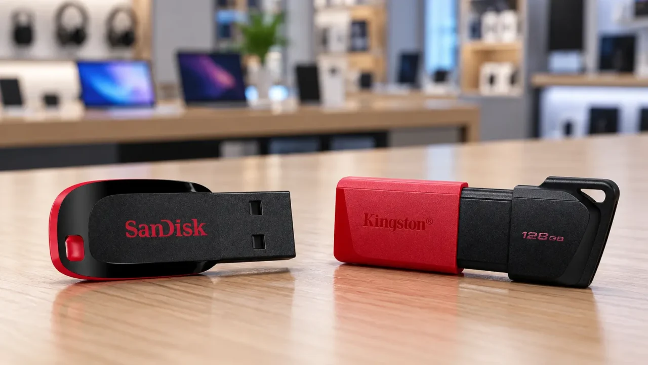 SanDisk Cruzer Blade ou Kingston Exodia M: USB 2.0 ou 3.2 Gen 1