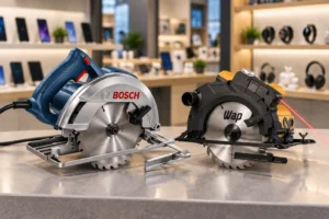 Bosch GKS 150 ou WAP ESC 1500: punho auxiliar ou guia laser
