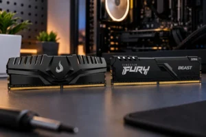 Rise Mode e Kingston FURY Beast têm 8GB; muda a latência CAS