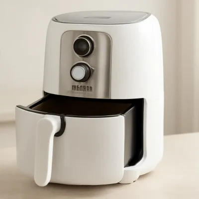Fritadeira Air Fryer Britânia 5,5 L Revestimento Redstone BAF52 1500W Branco com Inox 220V: Versatilidade e Eficiência na Cozinha