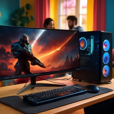 Gawfolk Monitor Curvo 34" UWQHD 144 Hz para Jogos: Desempenho e Imersão