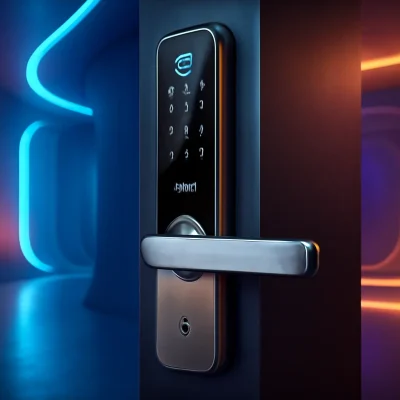 Fechadura Digital de Embutir com Biometria, Elsys, ESF-DE2000B, Prata