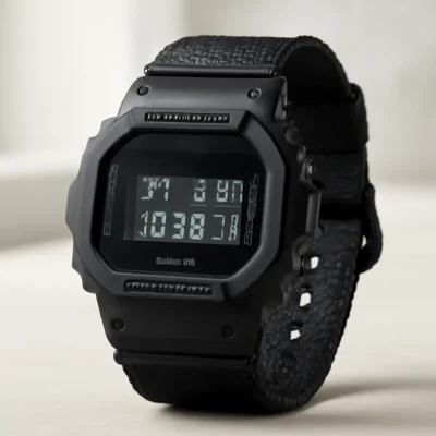 Relógio Casio G-Shock DW-5600BBN-1DR Resistente a Choques Pulseira Cordura