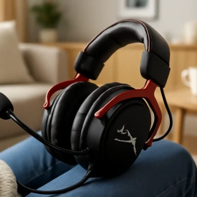 Headset Gamer HyperX Cloud III – Drivers de 53mm, Áudio DTS, Microfone de 10mm, USB-C e Fio de 3,5mm