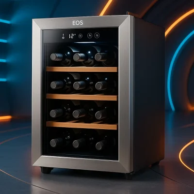 Adega Climatizada EOS 22 Garrafas Porta de Vidro e Inox