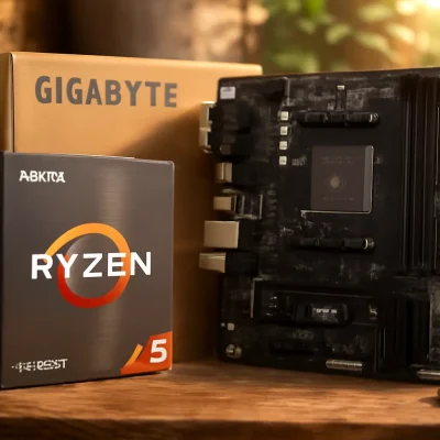 KIT UPGRADE AMD RYZEN 5 5600GT - GIGABYTE A520M-K - 8GB 3200MHZ - RADEON VEGA 7 INTEGRADO