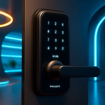 Fechadura Digital Papaiz Smart Lock Com Senha SL 100 Preta