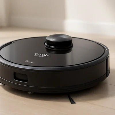 Robô Aspirador Ropo Glass 3 Preto - Tecnologia 4 em 1