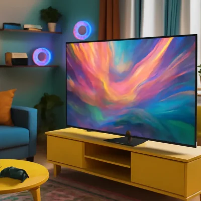 Smart TV QLED 65" 4K UHD Samsung Q60C - Alexa built in, Modo Game, Tela sem limites