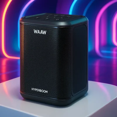 WAAW HYPERBOOM 1000 Bluetooth: Potência e Versatilidade Sonora