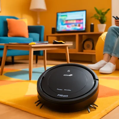 Aspirador de Pó Robô Fast Clean Plus, MONDIAL - RB-03, Preto: Potência e Praticidade para sua Casa