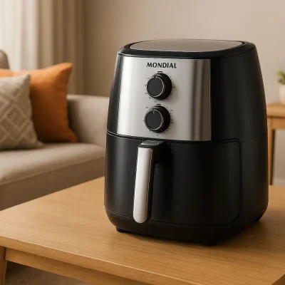 Fritadeira Sem Óleo Mondial AFN-50 Inox 5L: potência e praticidade