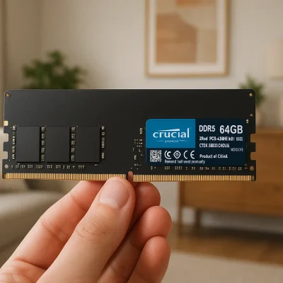 Crucial DDR5 64 GB: memória veloz e confiável