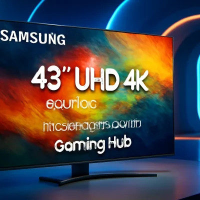 Samsung Smart TV 43" UHD 4K 43DU7700 - Processador Crystal 4K, Gaming Hub