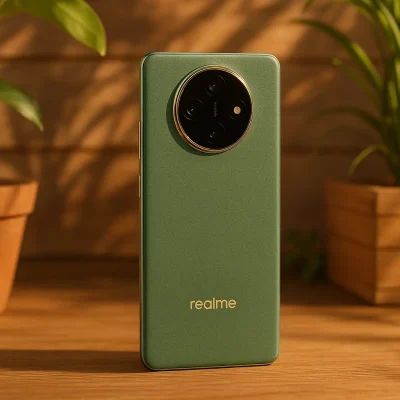 Realme 12+ 5G: desempenho e elegância verde Realme 12+ 5G: desempenho e elegância verde