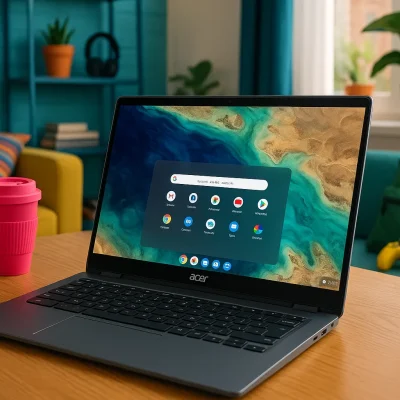Acer Chromebook Touchscreen Laptop: Tela Grande com Desempenho Ágil