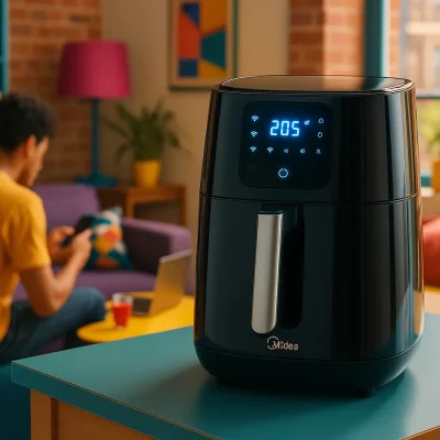 Midea Air Fryer 6L com IOT e Tela LED: Versatilidade e Saúde na Cozinha