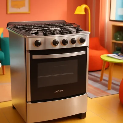 Fogão Consul 5 Bocas Inox com Mesa de Vidro e Grade de Ferro Fundido - CFS5VAR Bivolt