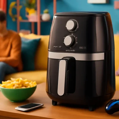 Fritadeira Sem Óleo Air Fryer 8L, Mondial, Preto/Inox, 1900W, 110V - AFN-80-BI