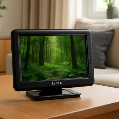 TV LED de 14 Polegadas Recarregável Portátil Traxônico com HDMI, SD/MMC, USB, VGA, AV IN/OUT