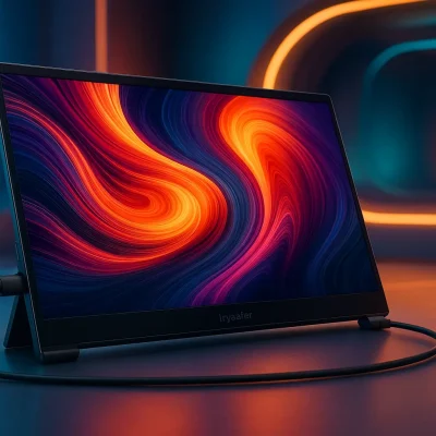 Monitor Portátil Iryreafer 14,1" FHD com Dobradiça USB-C