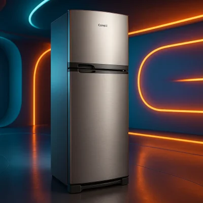 Geladeira Consul Frost Free 342L Inox com Gavetão Hortifruti