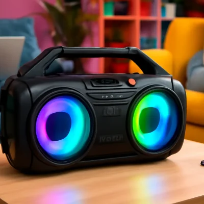 AIWA Caixa de Som Boombox BBS01: Potência e Durabilidade para Suas Playlist