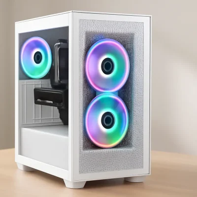 Gabinete Gamer NZXT H5 Flow RGB Branco CC-H52FW-R1 - Desempenho e Estilo para seu Setup