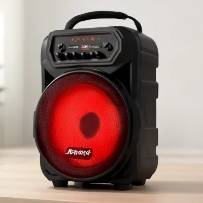 Amvox Caixa de Som Amplificada ACA 600 Bagvox Red: 600W RMS, Bluetooth, Equalizador, USB, Bateria Recarregável