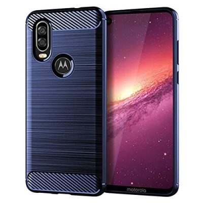 Capa para Motorola Moto One Vision, capa para Moto One Vision Plus, tecnologia de absorção de choque de TPU para Motorola Moto One Vision (azul, para Motorola Moto One Vision Plus)
