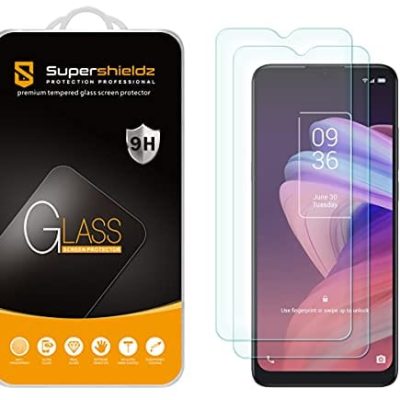 (Pacote com 2) Supershieldz Projetado para TCL 10 SE Protetor de Tela de Vidro Temperado, Antiarranhões, Sem Bolhas