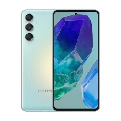 Samsung Galaxy M55 5G, Câmera Tripla Traseira de até 50MP, Selfie de 50MP, Nightography, Apagador de objetos, Tela Super AMOLED + de 6.7" 120Hz Vision Booster, 256 GB, 8GB de RAM - Verde Claro