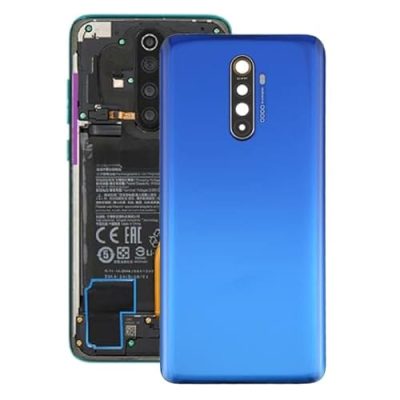 YUNCHAO Acessórios telefônicos Para oppo realme x2 pro original tampa traseira de bateria com tampa de lente da câmera Substituição do telefone celular